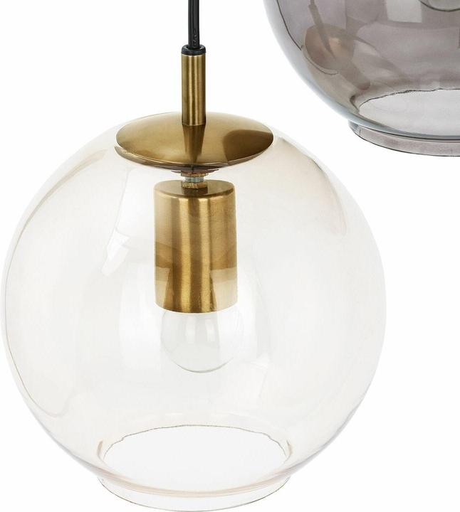 Immagine prodotto Loberon Lampada a sospensione Brontille marrone/ottone antico (E27)