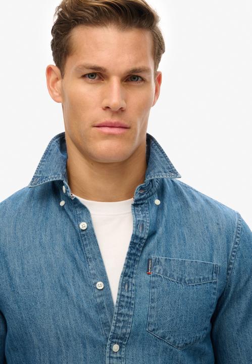 Immagine prodotto Superdry ESSENTIALS L/S DENIM SHIRT Heren Overhemd (XXL)