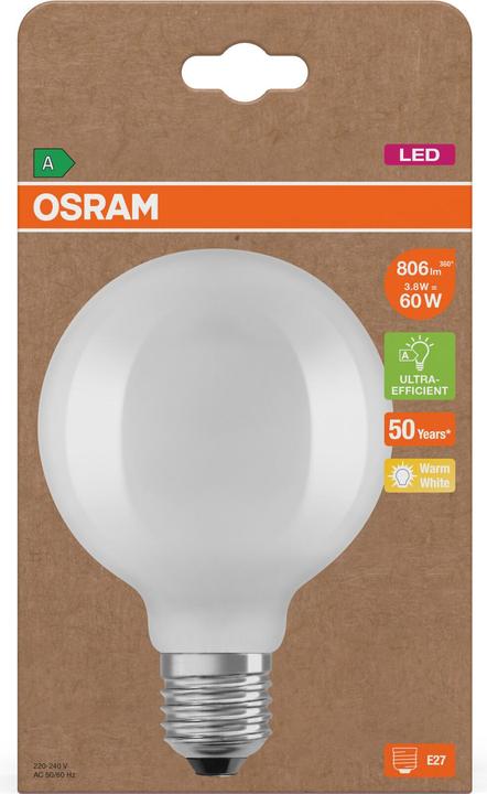 Produktbild Osram Led Lamps Classic Globe (E27, 806 lm, 1 x)