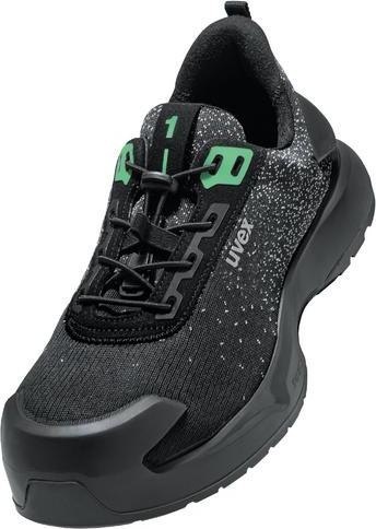 Uvex Sports uvex 1 x-craft low shoes S1 PL 68082 black, green width 11 size 48 (S1P, 48)