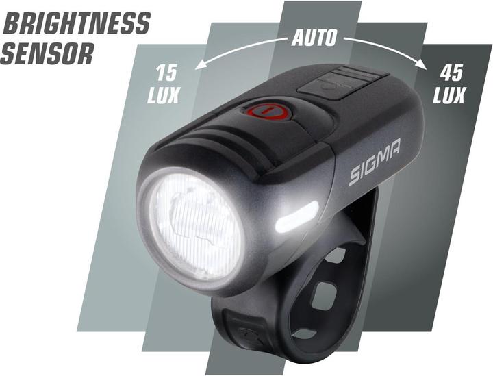 Actual product image Sigma Sport Aura 45 (45 lm, 45 lm)