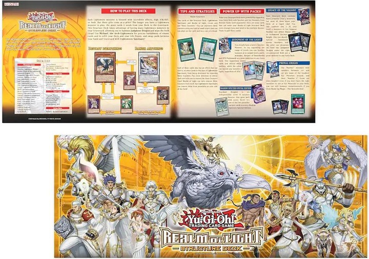 Produktbild Konami Yu-Gi-Oh! TCG - Realm of Light Unlimited Reprint Structure Deck Display (8 Decks) (Englisch, Booster Display)