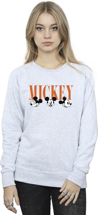 Actual product image Disney Womens/Ladies Mickey Mouse Faces Sweatshirt (XL)