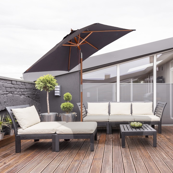 Immagine prodotto Outsunny Ombrellone pieghevole (1.50 m)