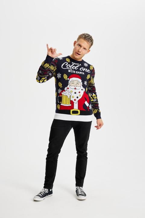 Produktbild Christmas Sweats Have a Cold One With Santa LED Sweater (L)