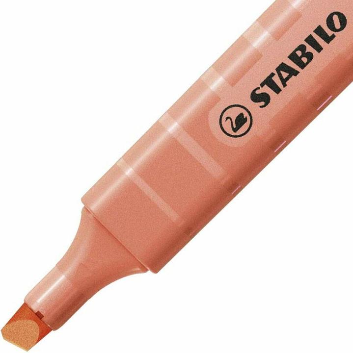 Actual product image STABILO Highlighter - swing cool Pastel - pack of 10 - coral red (Coral, 4 mm, 10 x)