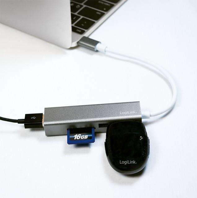 Actual product image LogiLink UA0305 (USB-C, 3 Ports)