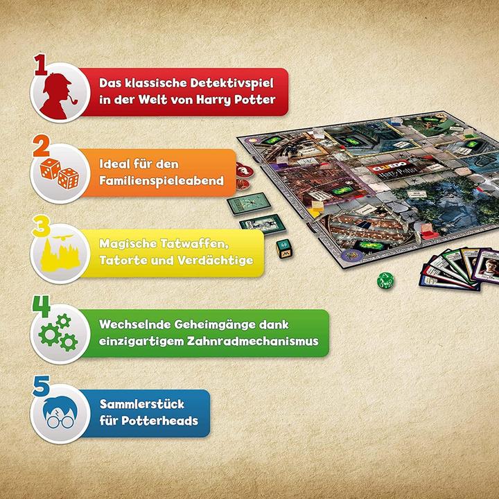 Produktbild Hasbro Cluedo Harry Potter Collectors Edition (Deutsch, 2 - 6 Spieler)