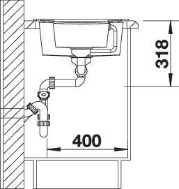 Actual product image Blanco Metra 6 S (Top-mounted sink, 100 cm, 50 cm)