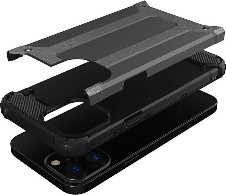 Image du produit Hurtel Hybrid Armor Case Tough Rugged Cover pour iPhone 13 Pro noir (Apple iPhone 13 Pro)