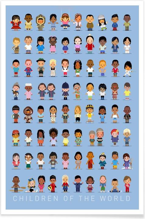 Juniqe Children Of the World (40 x 60 cm)