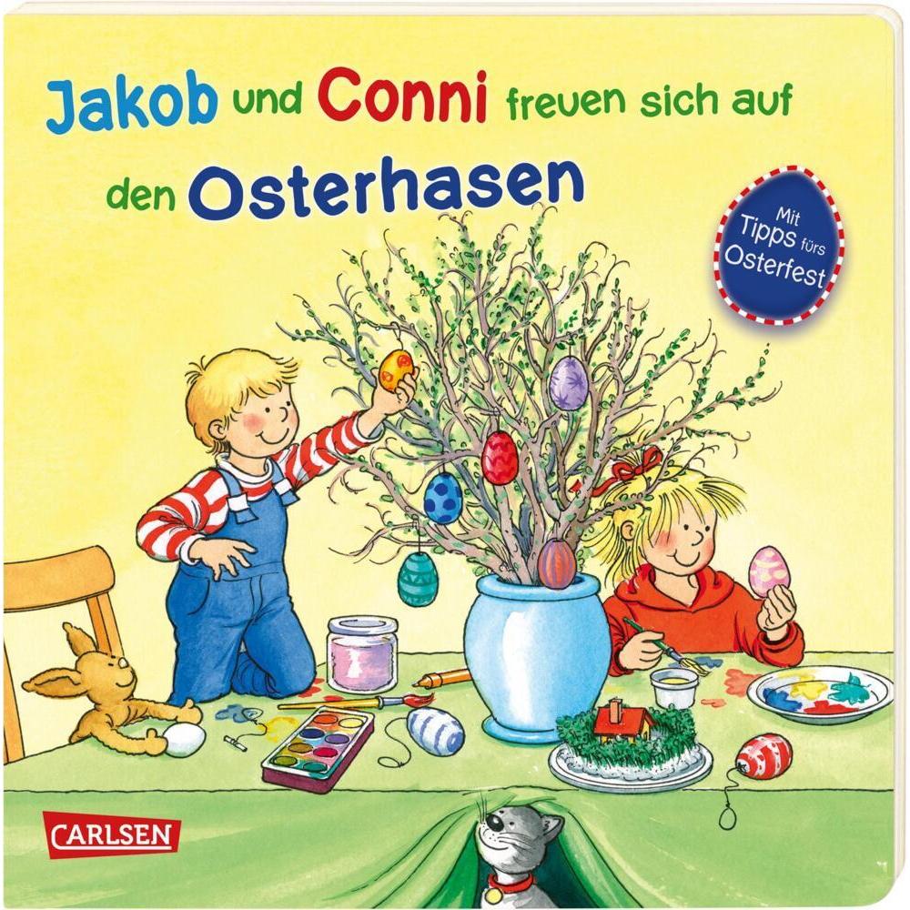 Jakob und Conni freuen sich auf den Osterhasen, Kinderbücher von Sandra Grimm, Peter Friedl
