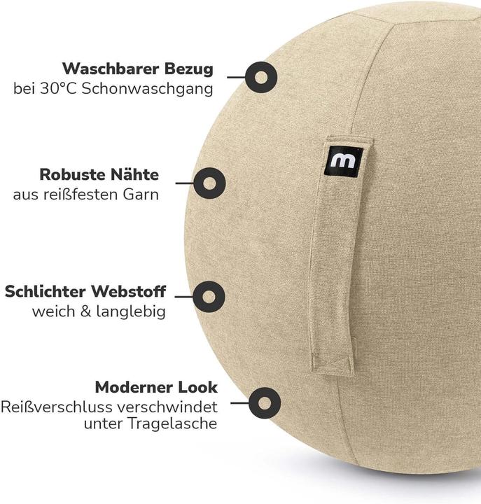 Produktbild Mokebo Ergonomischer Sitzball für Büro und Gymnastik (65 cm)