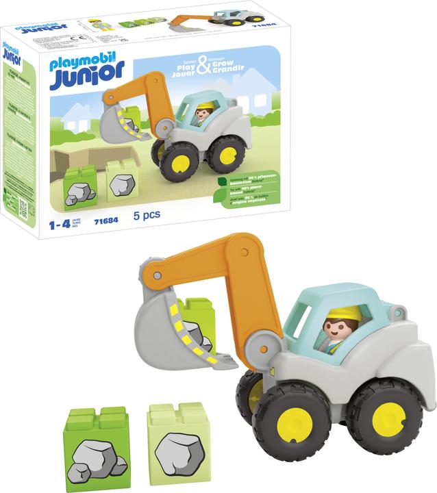 Produktbild Playmobil Schaufelbagger (71684, Playmobil Junior)