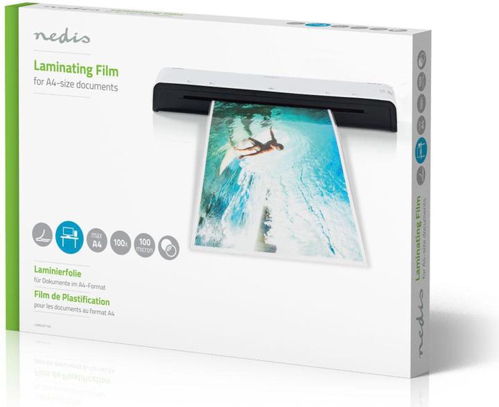 Produktbild Nedis Laminierfolie - A4-100 um - 100 Stück (A4, 100 Stk., 100 µm)