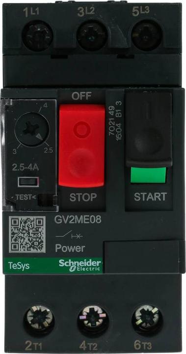 Produktbild Schneider Electric Motorschutzschalter GV2ME08 2,5-4A