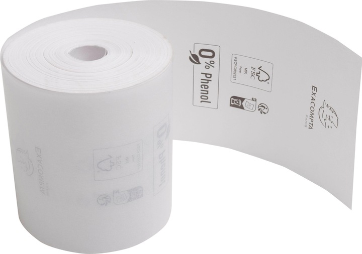Actual product image Exacompta Thermal roll plastic free