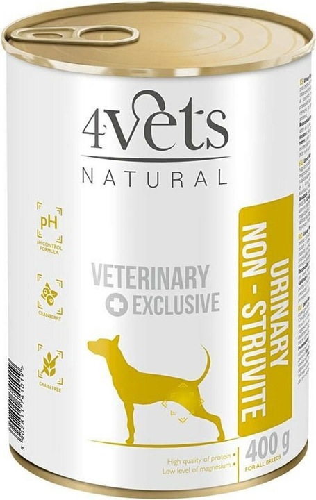 Produktbild 4Vets Natural Urinary No Struvit Dog - Nassfutter für Hunde - 400 g (Senior, 1 Stk., 400 g)