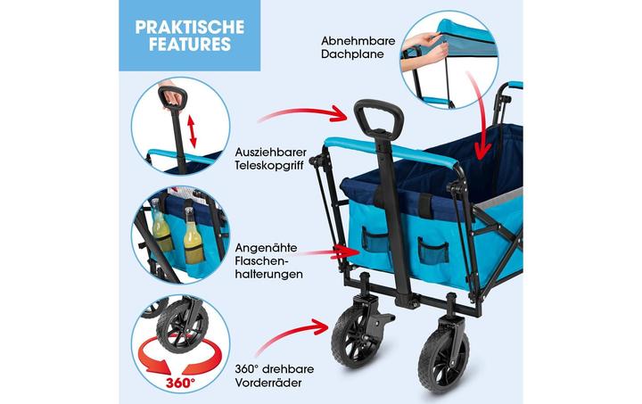 Produktbild Easymaxx Bollerwagen Blau