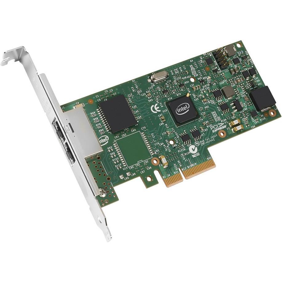 Intel I350-f2 (PCI Express 2.1 x4), Netzwerkkarte, Grün