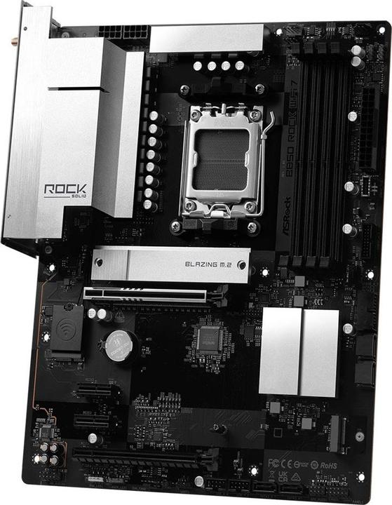 Productafbeelding AsRock MB AMD AM5 B850 Rock WiFi 7 (AM5, AMD B850, ATX)