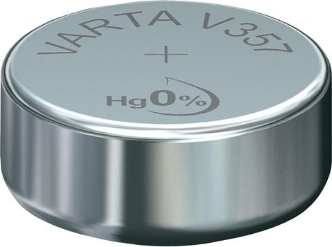 Produktbild Varta V357 (1 Stk., SR44 / SR1154 / V303 / V357 / V13GS / V76PX / 303 / 357 / SG13, 155 mAh)