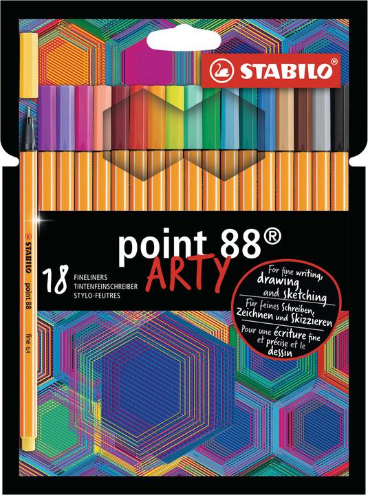 Produktbild STABILO Point 88 (Mehrfarbig, 18 x)