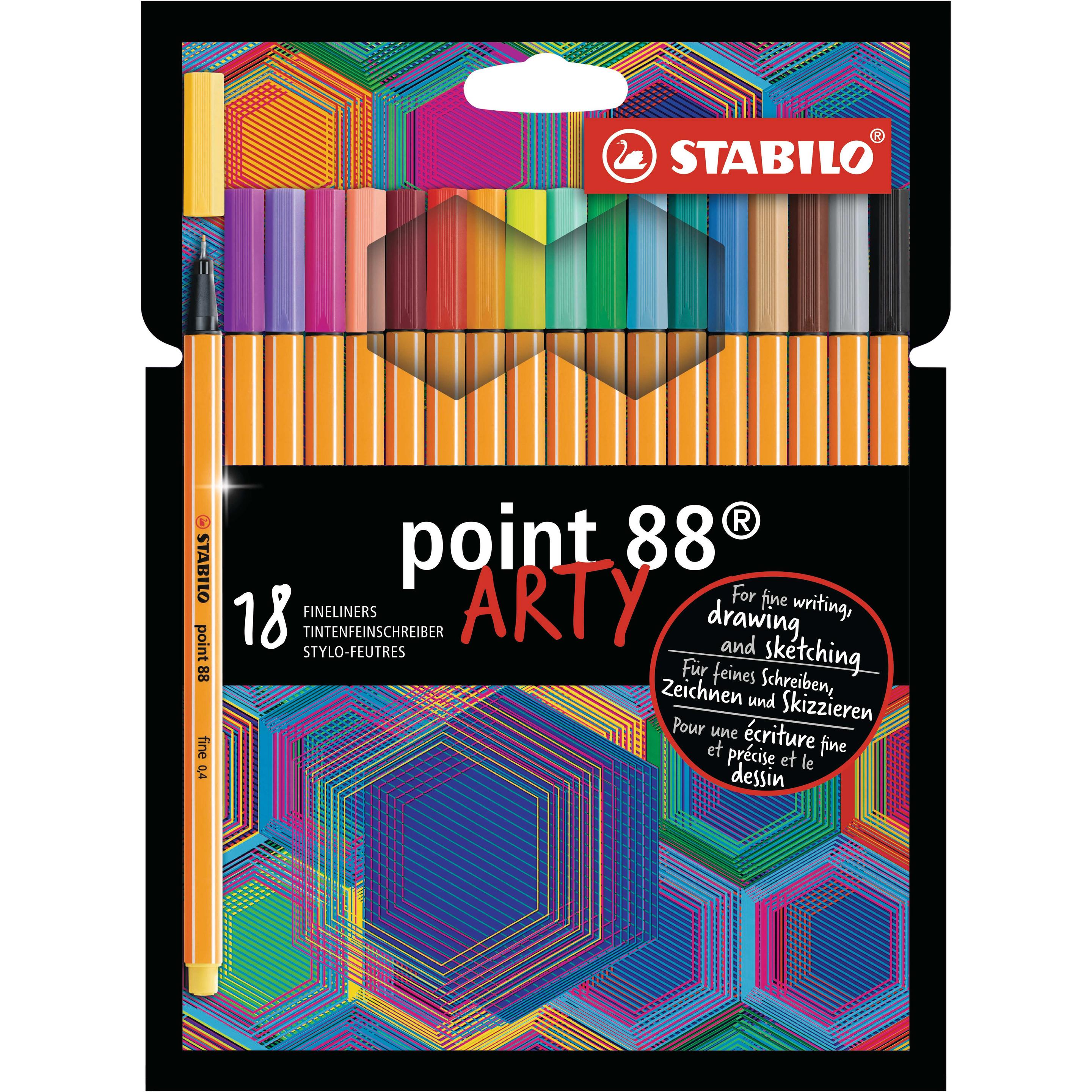 STABILO, Schreibstifte, Point 88 (Mehrfarbig, 18 x)