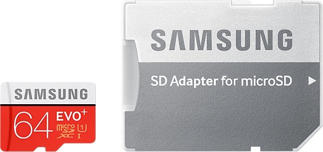 Produktbild Samsung Evo Plus microSDXC UHS-I (64 GB, microSDXC, U1, UHS-I)