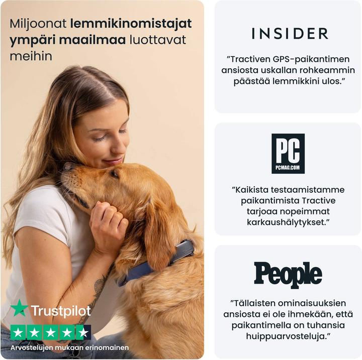 Immagine prodotto Tractive GPS Tracker Dog 6 (Cane, Passeggiare)