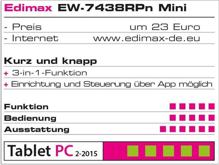 Image du produit edimax EW-7438RPn (300 Mbit/s, 300 Mbit/s)