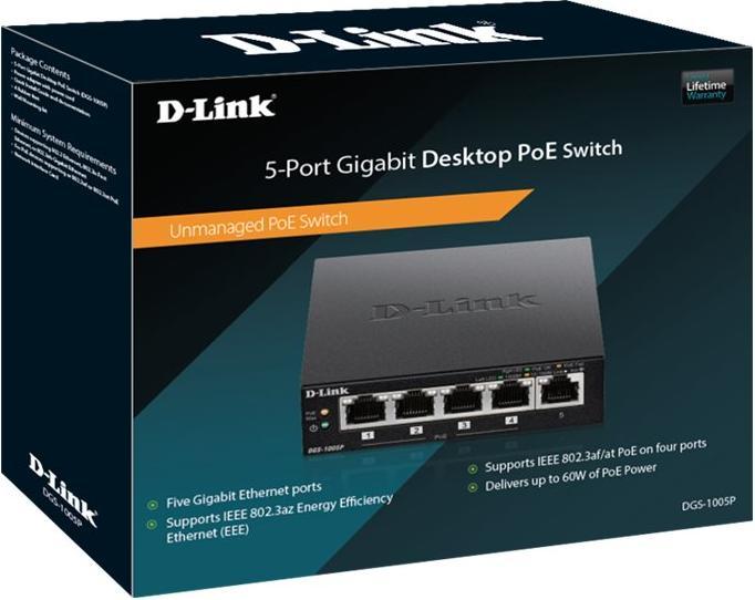 Productafbeelding D-Link Des-1005p (5 Havens)