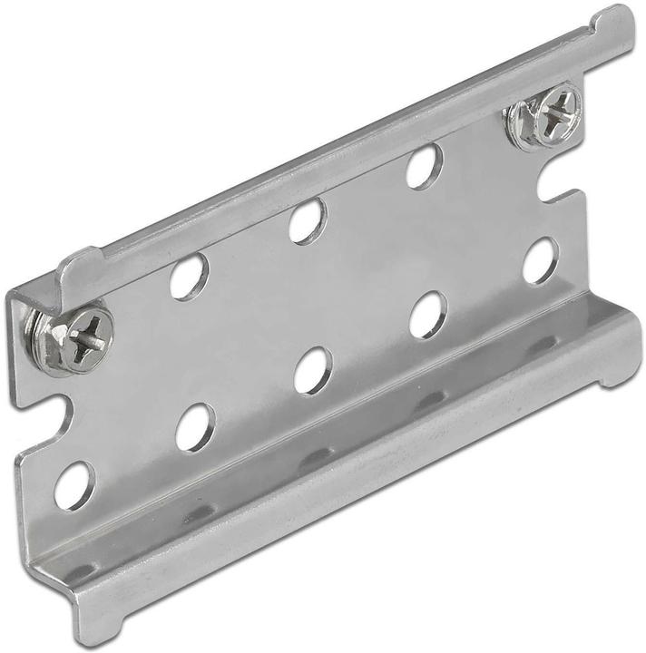 Produktbild Delock Halterung Hutschiene mit Endanschlag zur Wandmontage