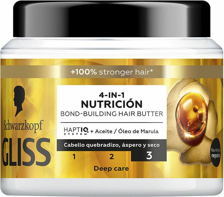 Actual product image Schwarzkopf Gliss Nutrition Hair Mask 400ml for Brittle Rough and Dry Hair (400 ml)