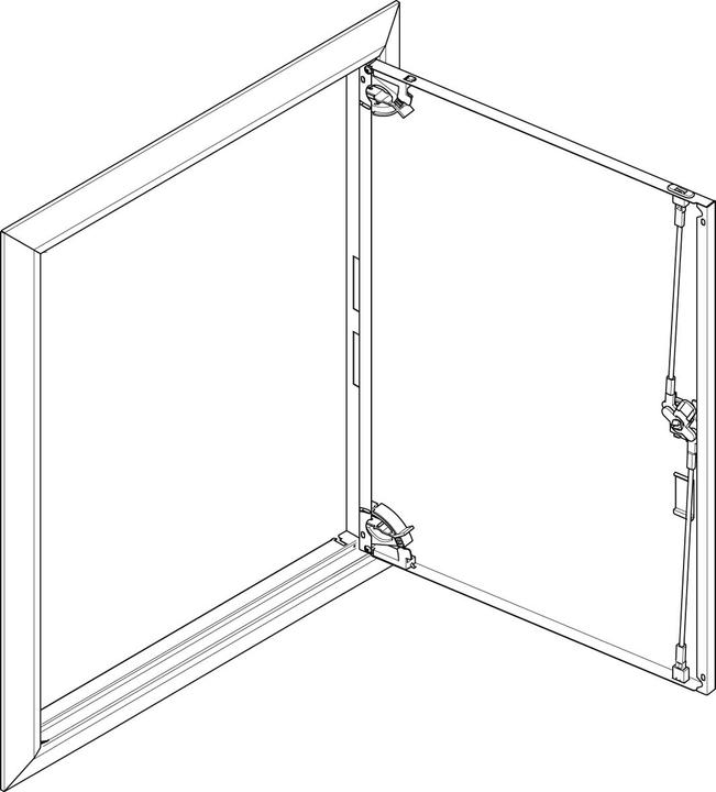 Produktbild ABN ESPRO Blendrahmen mit Volltüre GBRU25T f. UP-Flachverteiler 2x5reihig