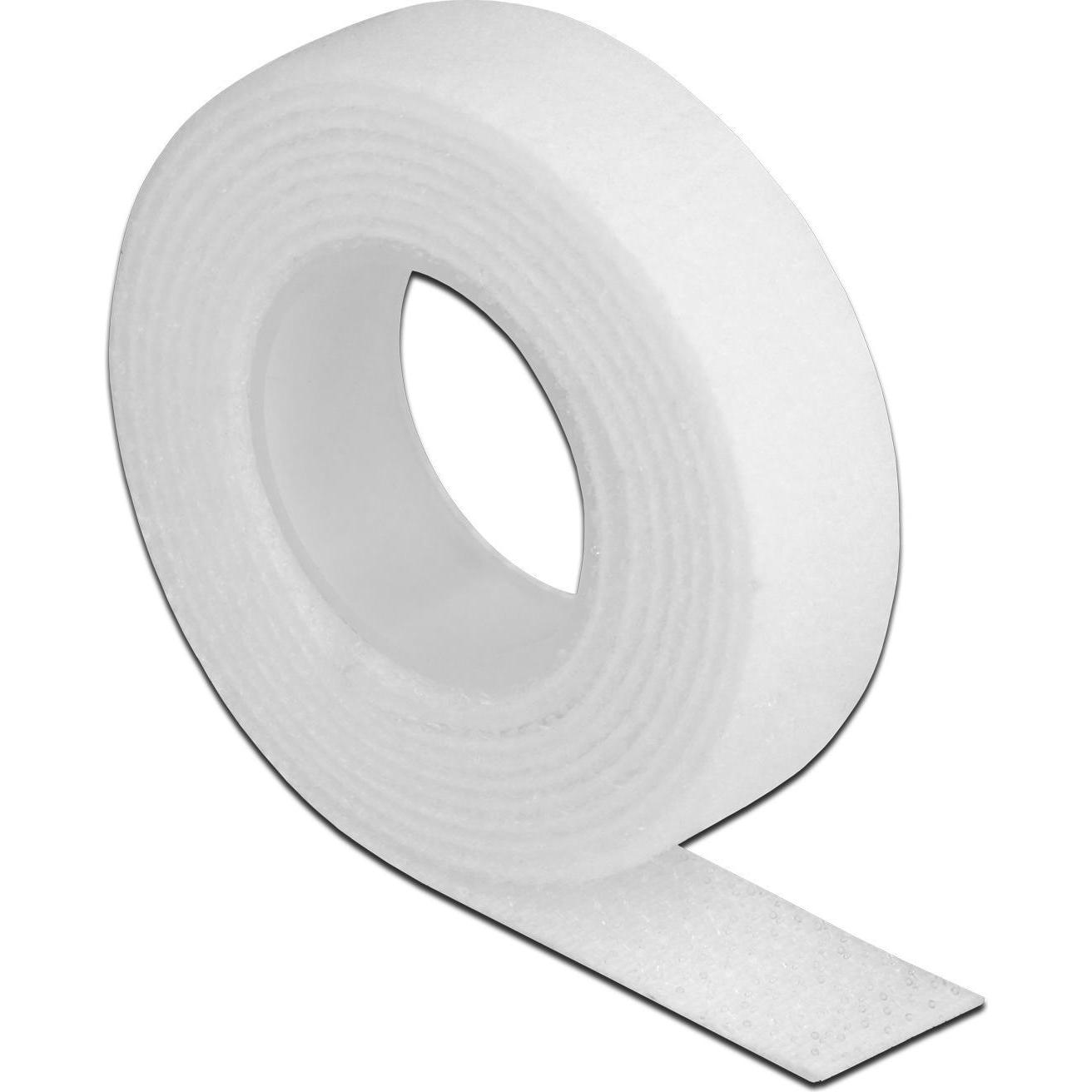 Delock, Klettband, Klettband auf Rolle L 1 m x B 13 mm weiss (13 mm)