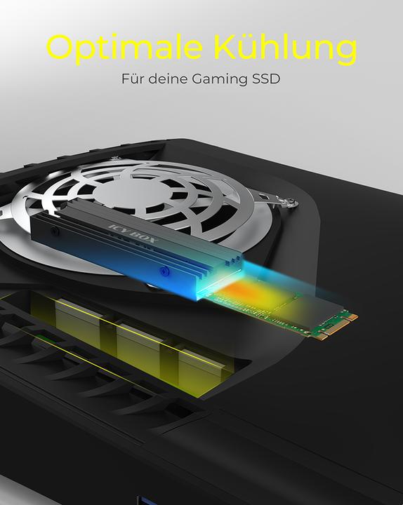 Actual product image Icy Box Kühlkörper IcyBox M.2 SSD Kühlkörper für PlayStation 5