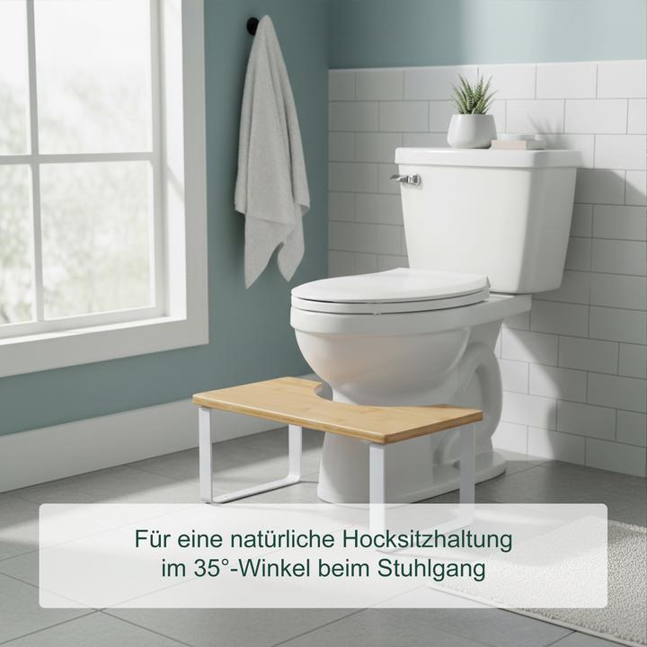 Actual product image Relaxdays Toilettenhocker