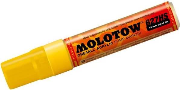 Actual product image Molotow Permanent marker One4All 627 HS refillable 15mm zinc yellow (Zinc yellow, 15 mm, 1 x)