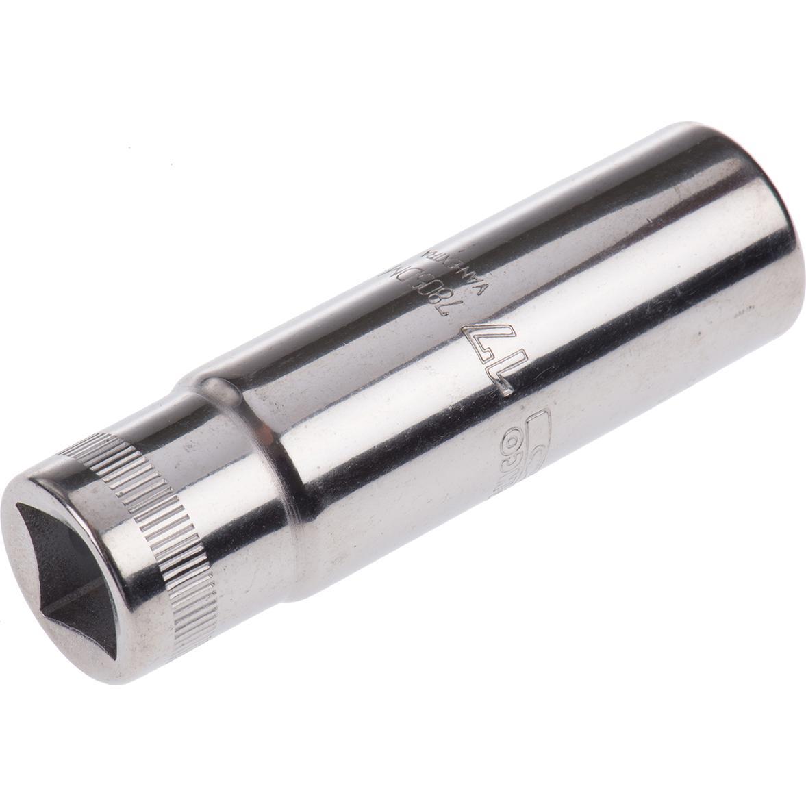 Bahco, Steckschlüssel + Stecknuss, 1/2" Steckschlüssel-Einsatz, lang, Zwölfkant, 17 mm (17 mm)