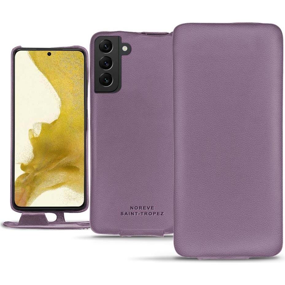 Thumbnail - Noreve Lederschutzhülle vertikal (Samsung Galaxy S22), Smartphone Hülle, Violett