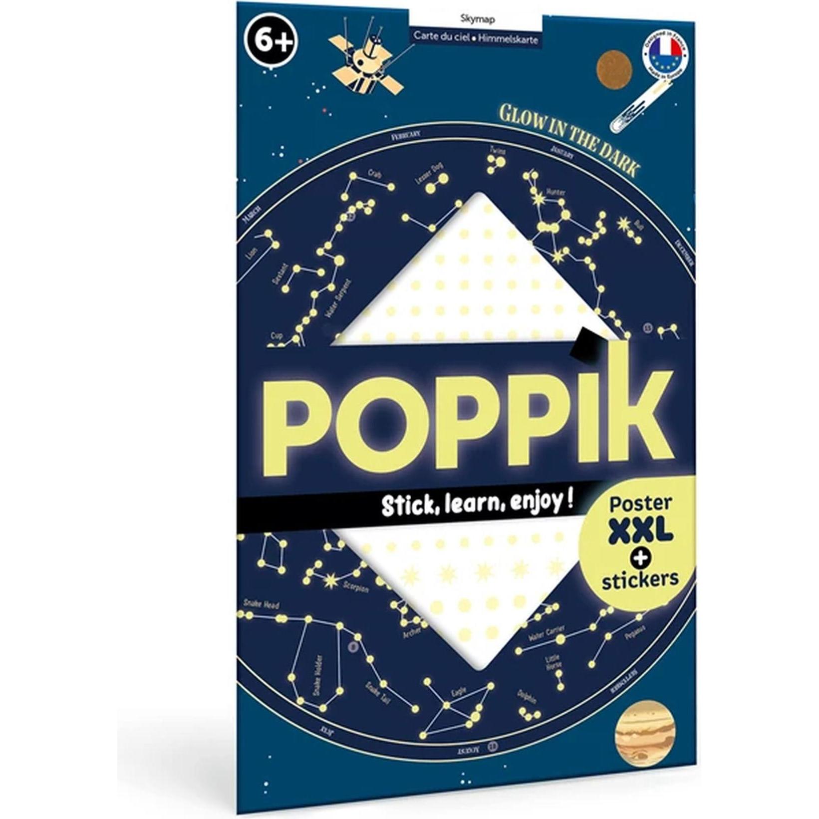 Poppik Sticker Lernposter Himmelskarte (640 Sticker) (DIS004)