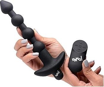 Image du produit XR Brands Perles anales vibrantes en silicone et télécommande