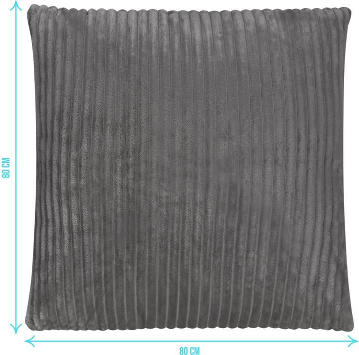 Produktbild Aspero 2 Kissenbezüge aus Streifen-Flanell 80x80 cm Pilar (Kopfkissenbezug, 80 x 80 cm)