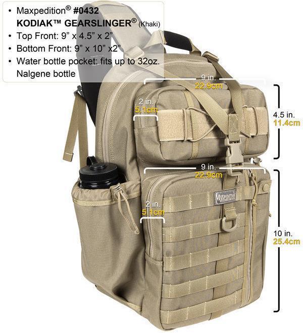 Actual product image Maxpedition Kodiak Gearslinger (13 l)