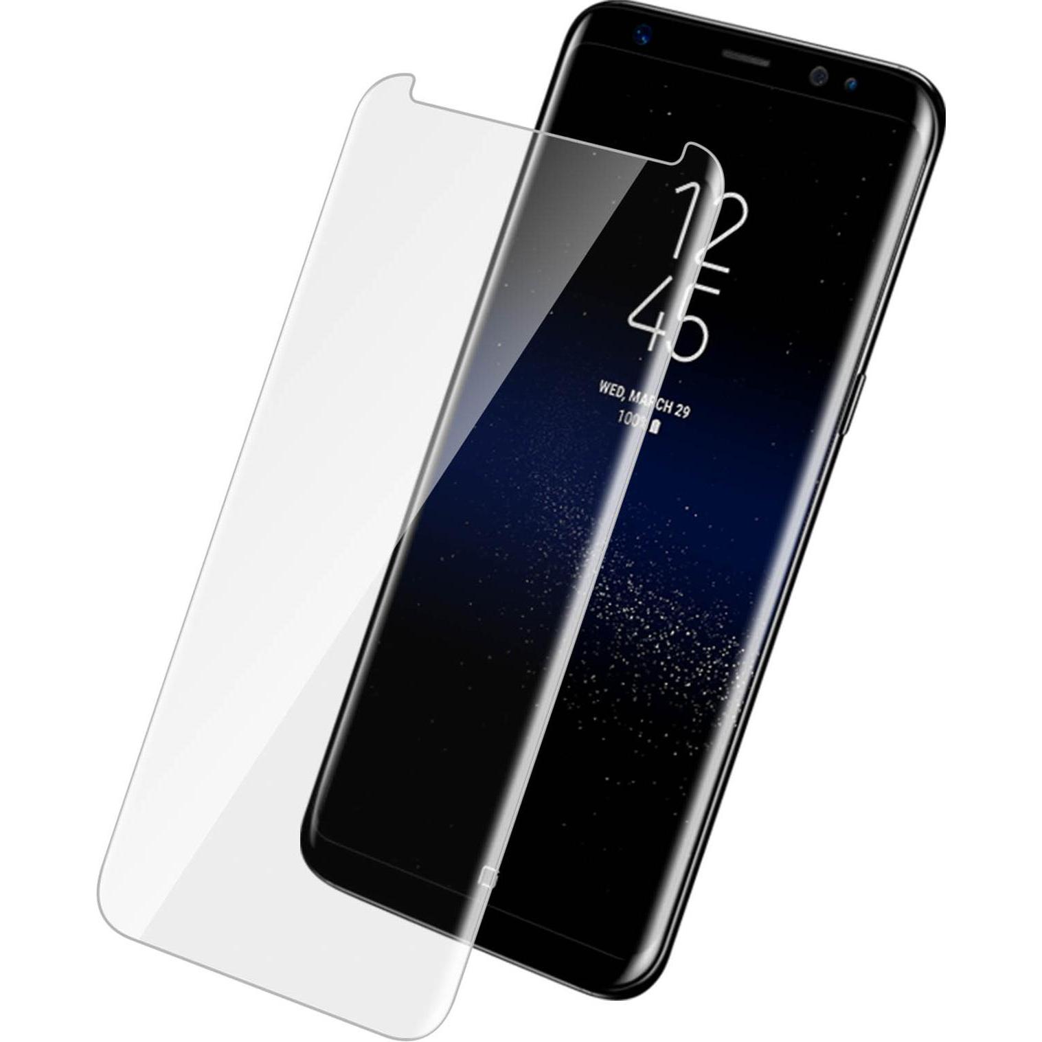Avizar Glas mit Flüssigkleber und UV-Licht (1 Stück, Samsung Galaxy S21), Smartphone Schutzfolie, Transparent