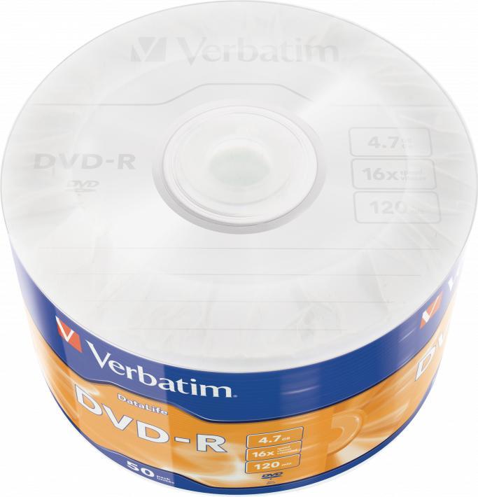Produktbild Verbatim DataLife 50 x DVD-R (50x)
