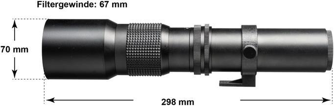 Immagine prodotto Walimex 500/8.0 DSLR Pentax K (Pentax K, APS-C / DX, Full frame)