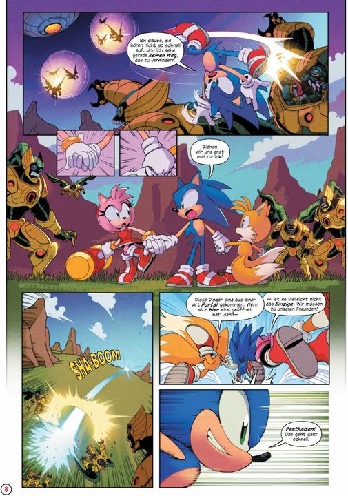 Image du produit Panini DC x Sonic The Hedgehog (Allemand, Adam Bryce Thomas, Caroline Hidalgo, Ian Flynn, 2025)