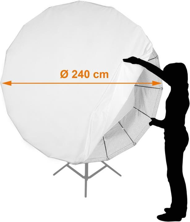 Actual product image Walimex 16-angle softbox Ø240cm pro&K (Soft boxes, 240 cm)